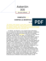 Alejandro Miroli. Panfleto Contra La Bioética.