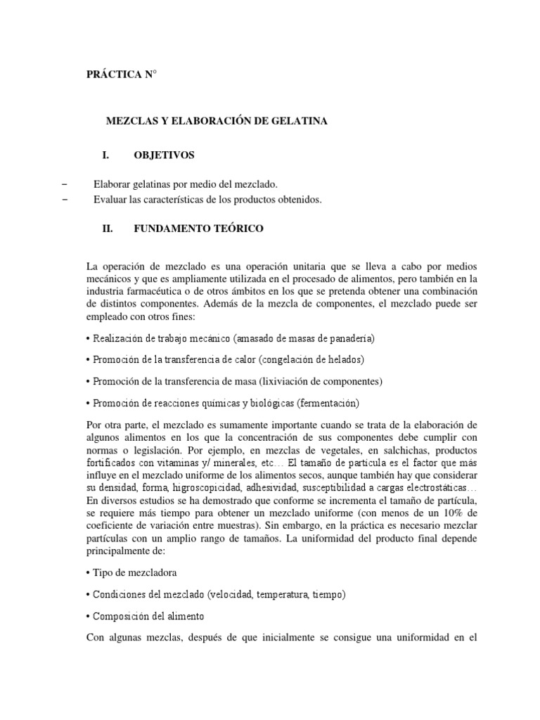 Ing 2 Gelatina PDF Gelatina Alimentos