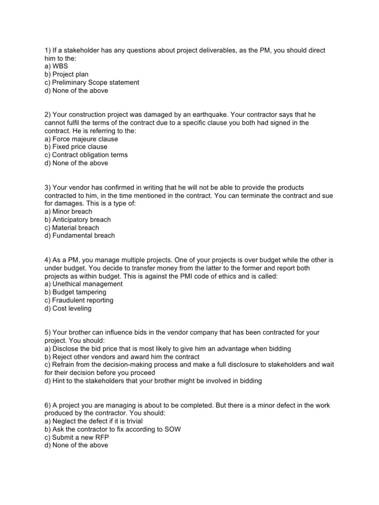 Key Risks in Project Management | PDF | Risk Management | Project ...