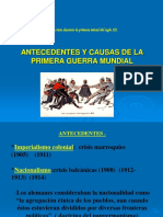 Antecedentes y Causas de La Primera Guerra Mundial