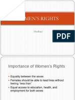 Women'S Rights: Student