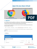 Participación de Una Clase Virtual