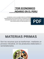 Sector Economico Secundario en El Peru