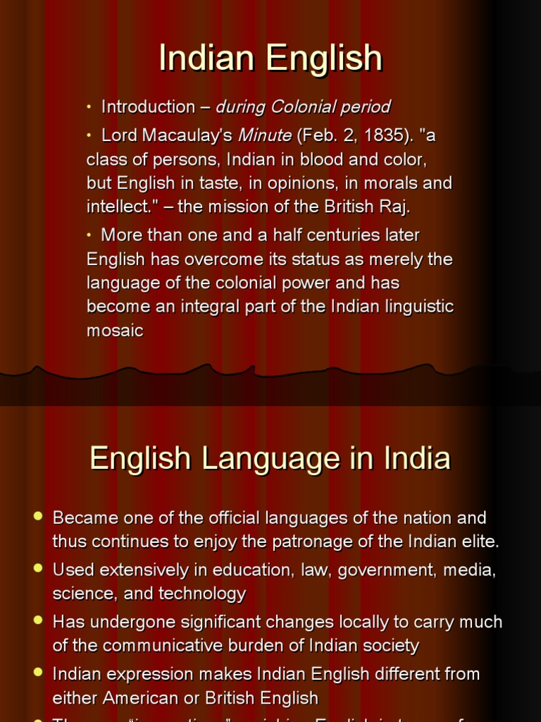 Evolution of Indian English | PDF | English Language | Symbols