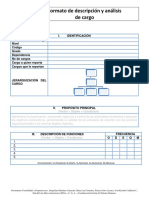 Formato de Descripcion y Analisis de Cargo