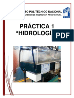 Práctica 1 "Hidrología": Instituto Politécnico Nacional