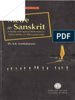 Metre in Sanskrit - A Study With Special Reference To Vrttavartika of Ramapanivada by Dr. K.K. Geethakumary