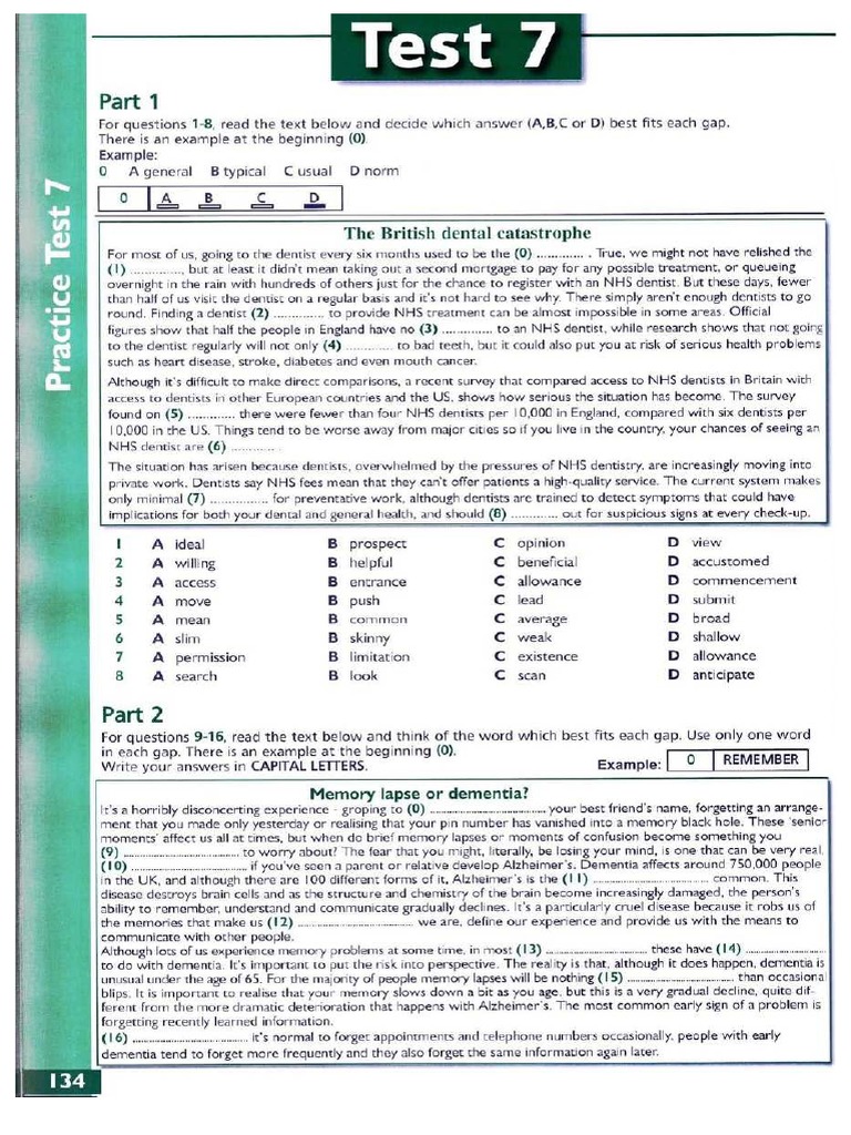 Cae Elt Test 7 | PDF