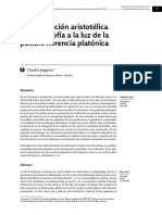 SEGGIARO La Concepción Aristotélica de La Filosofía A La Luz de La Herencia Platónica