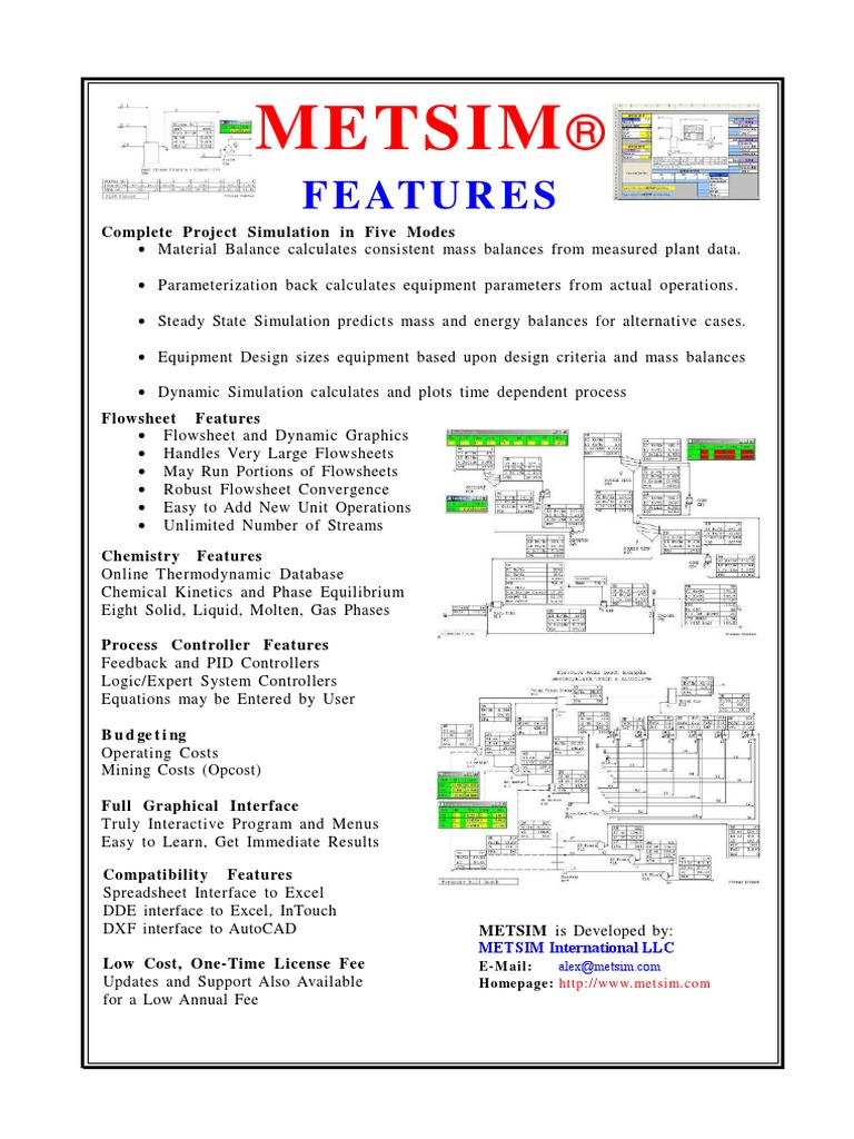 Metsim Brochure1 | PDF | Simulation | Mining