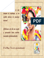 Cartel Día de La Afrocolombianidad