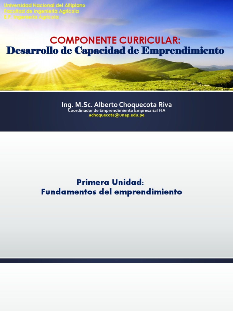 1.1 Emprendimiento y Liderazgo | PDF | Iniciativa empresarial | Liderazgo