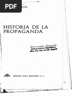 Historia de La Propaganda - Jacques Ellul