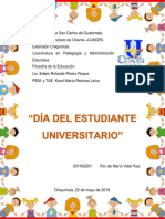 Reflexión Día Estudiante Universitario