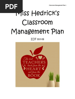 miss hedricks classroom management plan 2