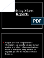 Writing Short Reports