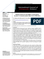 Plating Systems For 3D Stability of Subcondylar Fracture: A Research Article With Review of Literature