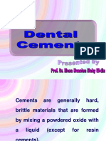 01 - Introduction To Dental Cements