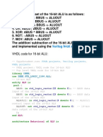 VHDL Code For 16-Bit ALU:: Verilog N-Bit Adder