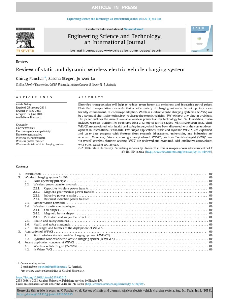 Wireless Charging Systems for EVs | PDF | Inductor | Inductance