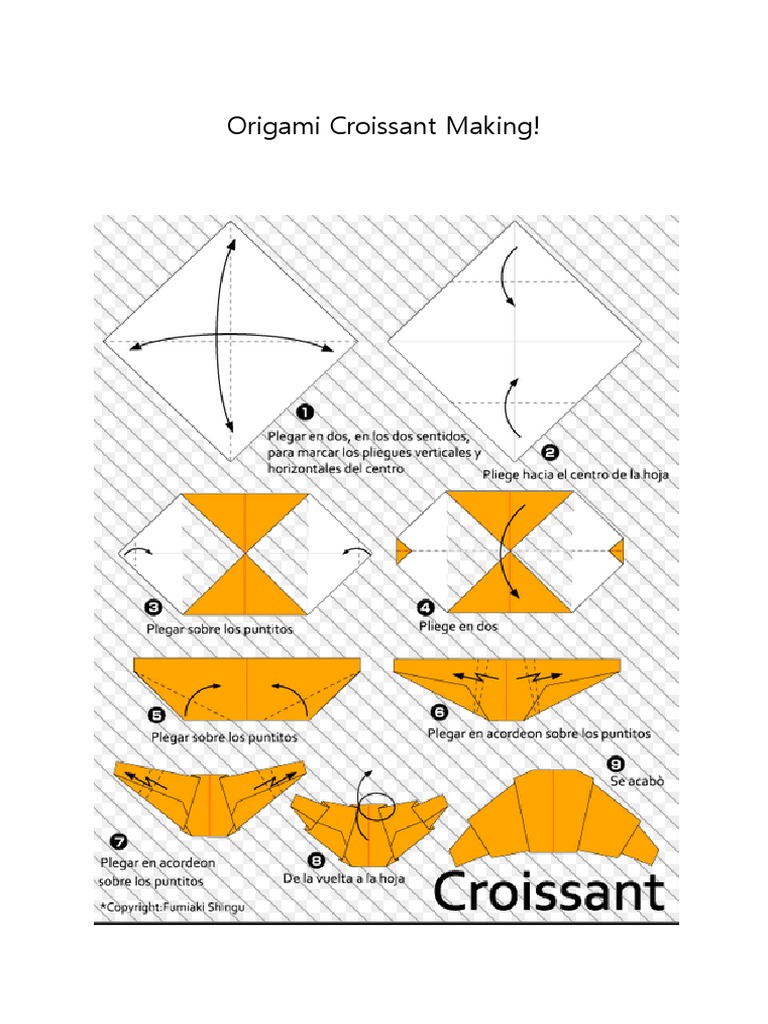 Origami Croissant Making