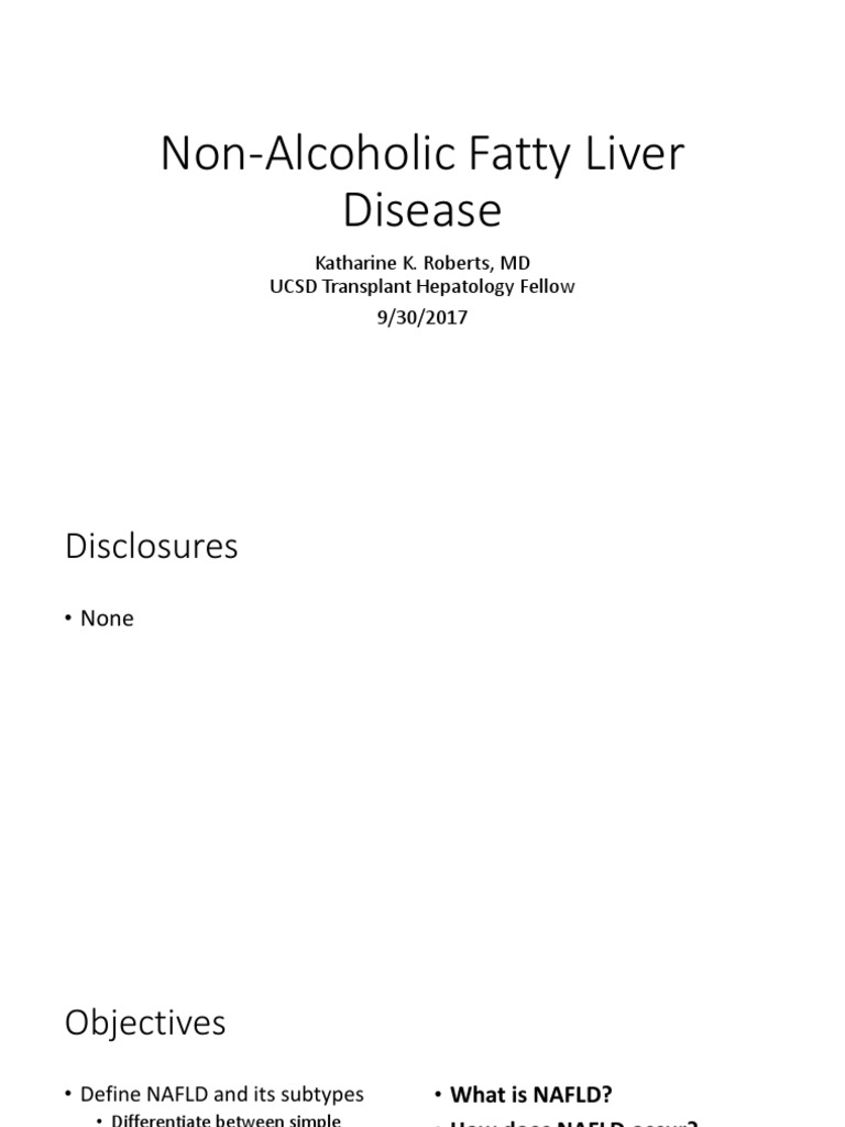 Understanding Non-Alcoholic Fatty Liver | PDF | Diseases And Disorders ...