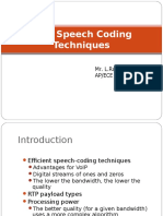New Speech Coding Techniques: Mr. L.Ramesh Ap/Ece