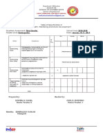 3rd Quarter Assessment TOS