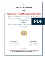 Agriculture Shopmanagement System: A Project Report On