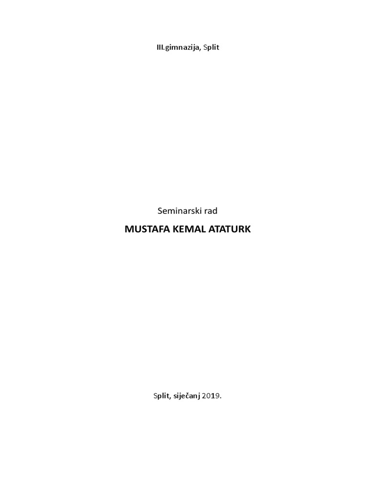 Mustafa Kemal Ataturk | PDF