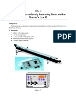 No. 1. Acceleration in Uniformly Increasing Linear Motion