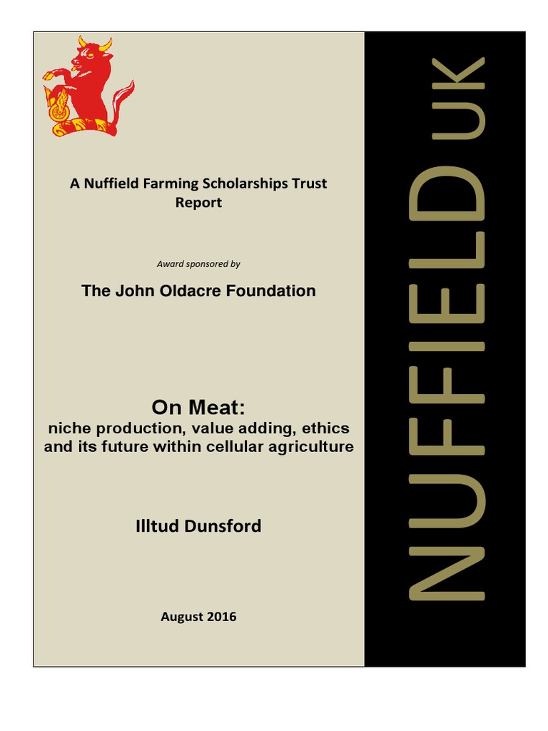 Nuffield Illtud-Dunsford-report-cultured Meat 2015 | PDF | Agriculture ...