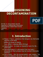 Poisoning Decontamination