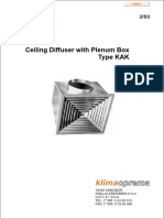 Oprema Oprema: Ceiling Diffuser With Plenum Box Type KAK