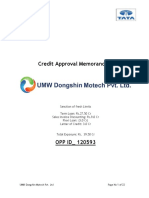 Project Report_UMW Dongshin Motech 