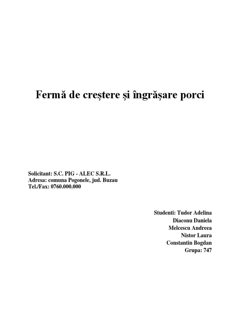 Ferma de Porci | PDF