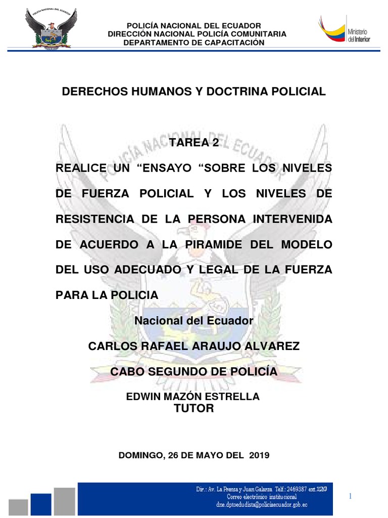 Uso De La Fuerza Policia Politica Free 30 Day Trial Scribd