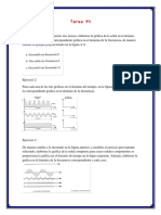 Gráficas de señales en dominios tiempo y frecuencia