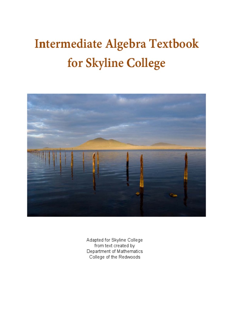 Intermediate Algebra Textbook PDF | PDF | Quadratic Equation | Equations
