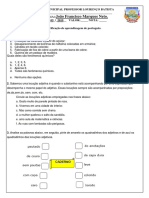 Avaliação de Ensino Religioso 6ano A.