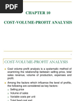 Chapter 10 Cost-Volume-profit Analysis