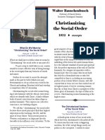 Christianizing The Social Order: Walter Rauschenbusch