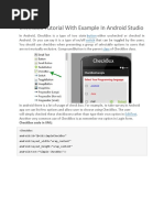 Checkbox Tutorial With Example in Android Studio: Button Switch Class