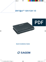Sagem F@ST 1201/1241 V2: Quick Installation Guide