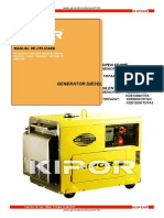 Manual Generator Curent Kipor Kde12000ta PDF