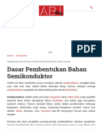 Dasar Pembentukan Bahan Semikonduktor