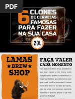 Book 6 Receitas de Cerveja Famosas Para Fazer Em Casa Lamas Brew Shop