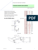 Perhitungan Gording Dan Sagrod PDF