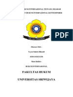 Makalah Hukum Internasional Tentang Sejarah Perkembangan Hukum Internasional Kontemporer