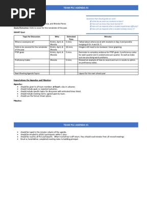 plc meeting minutes-2-6-19